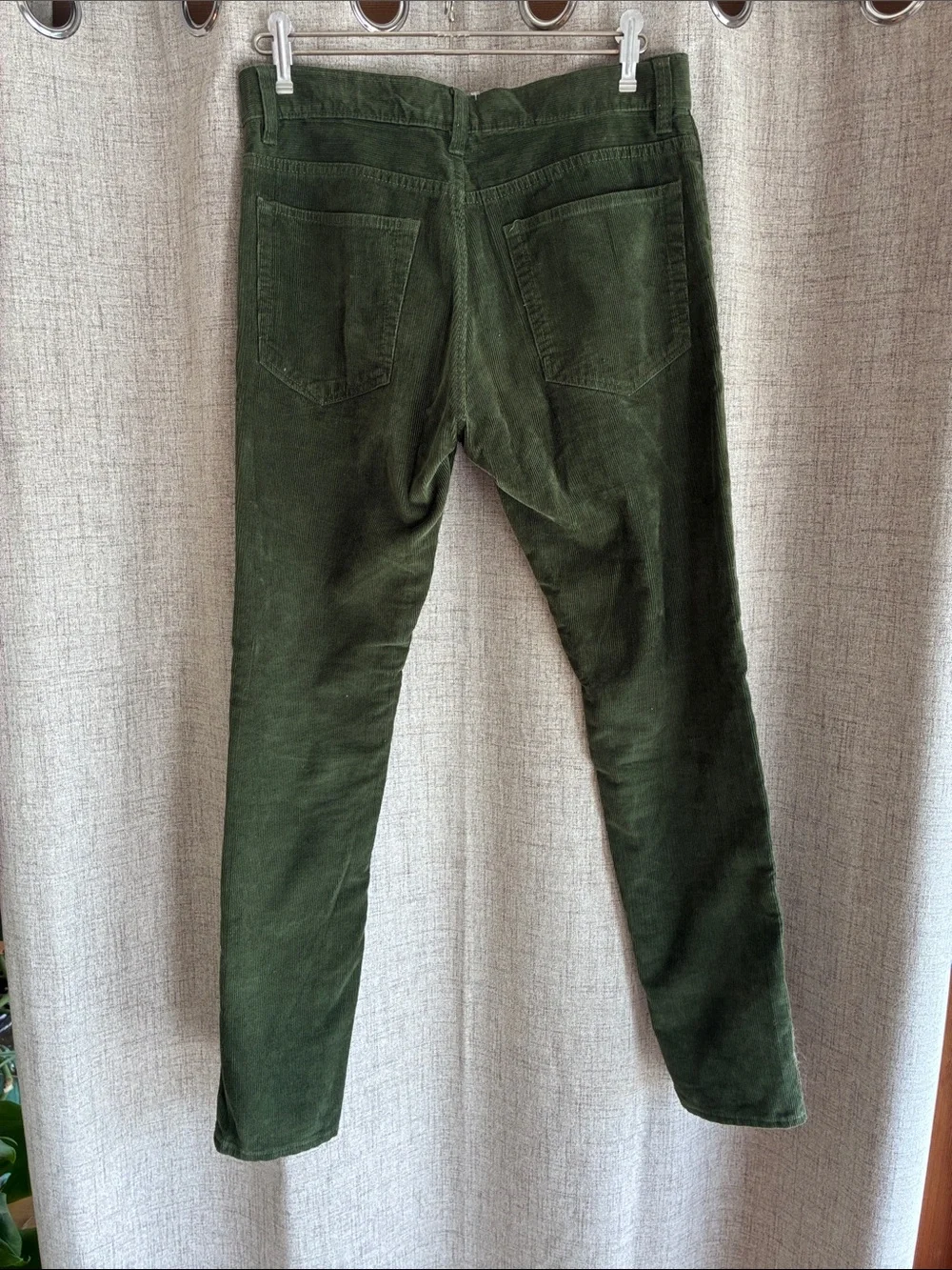 J. Crew Men’s Dark Olive Corduroy Pants 30x30 - Picture 4 of 4